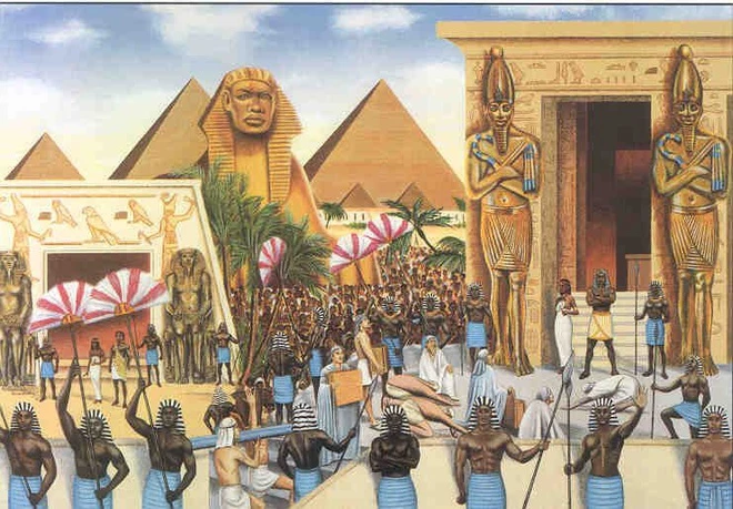Kể từ khi được thống nhất, Ai Cập cổ đại đã trải qua ba thời kỳ hưng thịnh, bao gồm: Cổ Vương quốc (2.686-2.181 trước Công nguyên), Trung Vương quốc (2.134-1.690 trước Công nguyên) và Tân Vương quốc (1.549-1.069 trước Công nguyên). Ở giữa các thời kỳ này, Ai Cập cổ đại đã trải qua chiến tranh, thiên tai khiến đất nước suy yếu. Ảnh: Chloe Hanf.