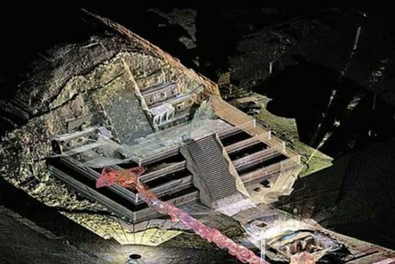 Phát hiện mới về đường hầm âm phủ trong lòng kim tự tháp ở Mexico