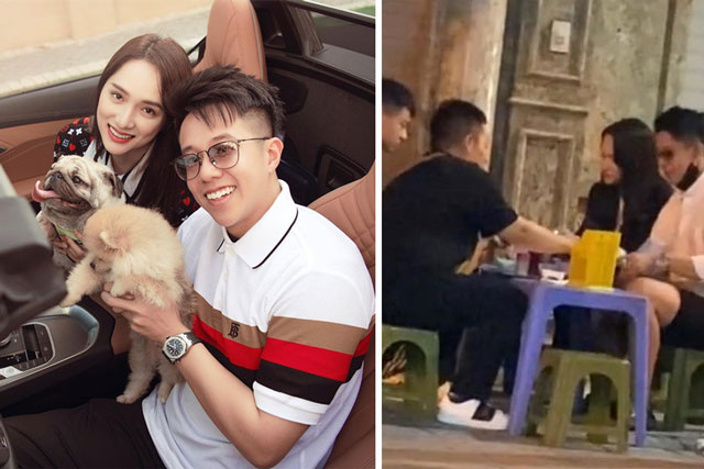 Khoảnh khắc Hương Giang “đổ bộ” vỉa hè cùng bồ CEO - Lần hiếm hoi dân tình thấy cặp đôi hẹn hò ở chỗ giản dị như vậy