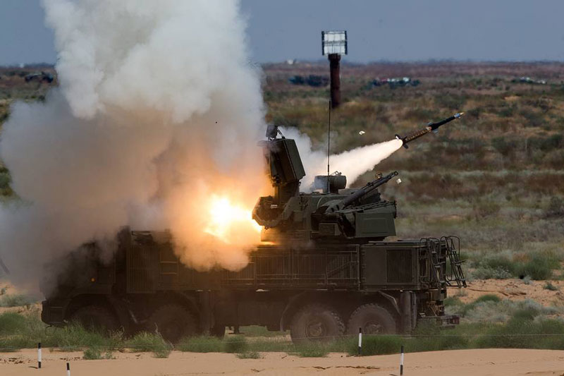 Hệ thống Pantsir-S Nga hạ gục UAV của khủng bố ở Syria