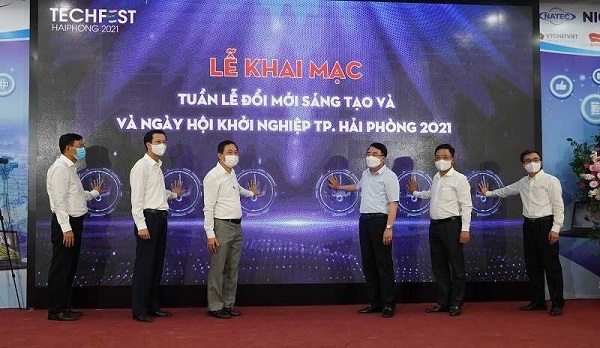 Khai mạc Tuần lễ Đổi mới sáng tạo và Ngày hội khởi nghiệp thành phố Hải Phòng - Techfest Hải Phòng 2021