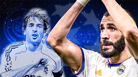 Benzema vượt qua thành tích ghi bàn của Raul tại Champions League