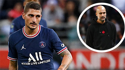 Man City thua PSG, HLV Guardiola mê mệt tài năng của Verratti