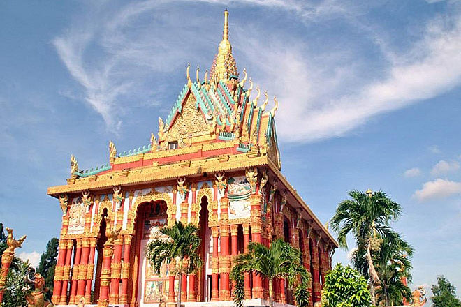 Ngắm ngôi chùa Khmer đẹp nhất Nam Bộ