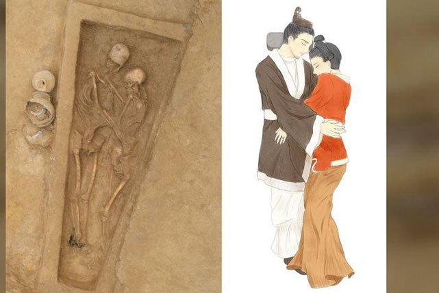 Khai quật ngôi mộ chôn hai người yêu nhau 1.500 năm trước