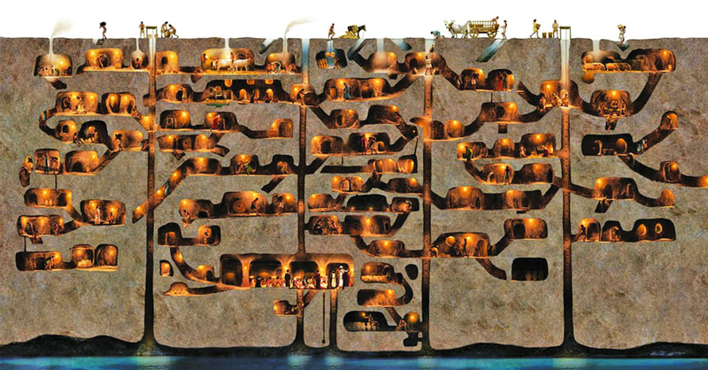 Bí ẩn nơi thành phố nằm trong lòng đất