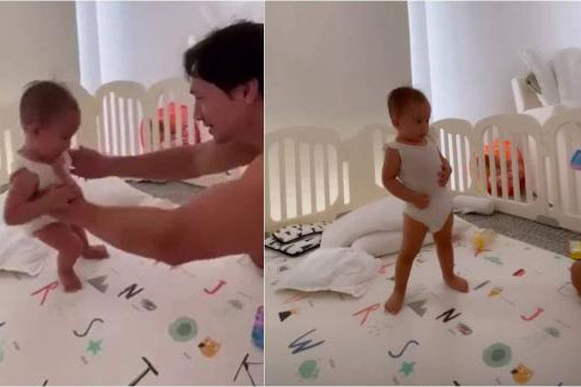 Hà Hồ khoe khoảnh khắc con gái Lisa tập đi, nhìn sang quý tử Leon chỉ biết "cạn lời"