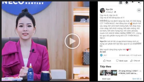 Quảng cáo sai sự thật “nước súc họng NECO chặn COVID số 1” tràn ngập mạng xã hội
