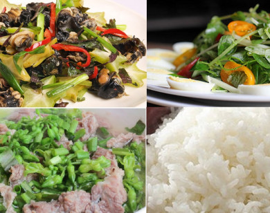 Thực đơn cơm chiều: Món ngon lạ miệng