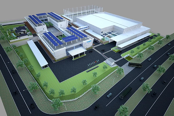 Phối cảnh dự án Trung tâm Nghiên cứu, Phát triển và Sản xuất Fujikin Đà Nẵng với tổng vốn đầu tư 35 triệu USD