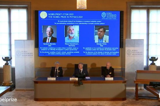 Nobel Vật lý 2021 cho nghiên cứu về sự nóng lên toàn cầu
