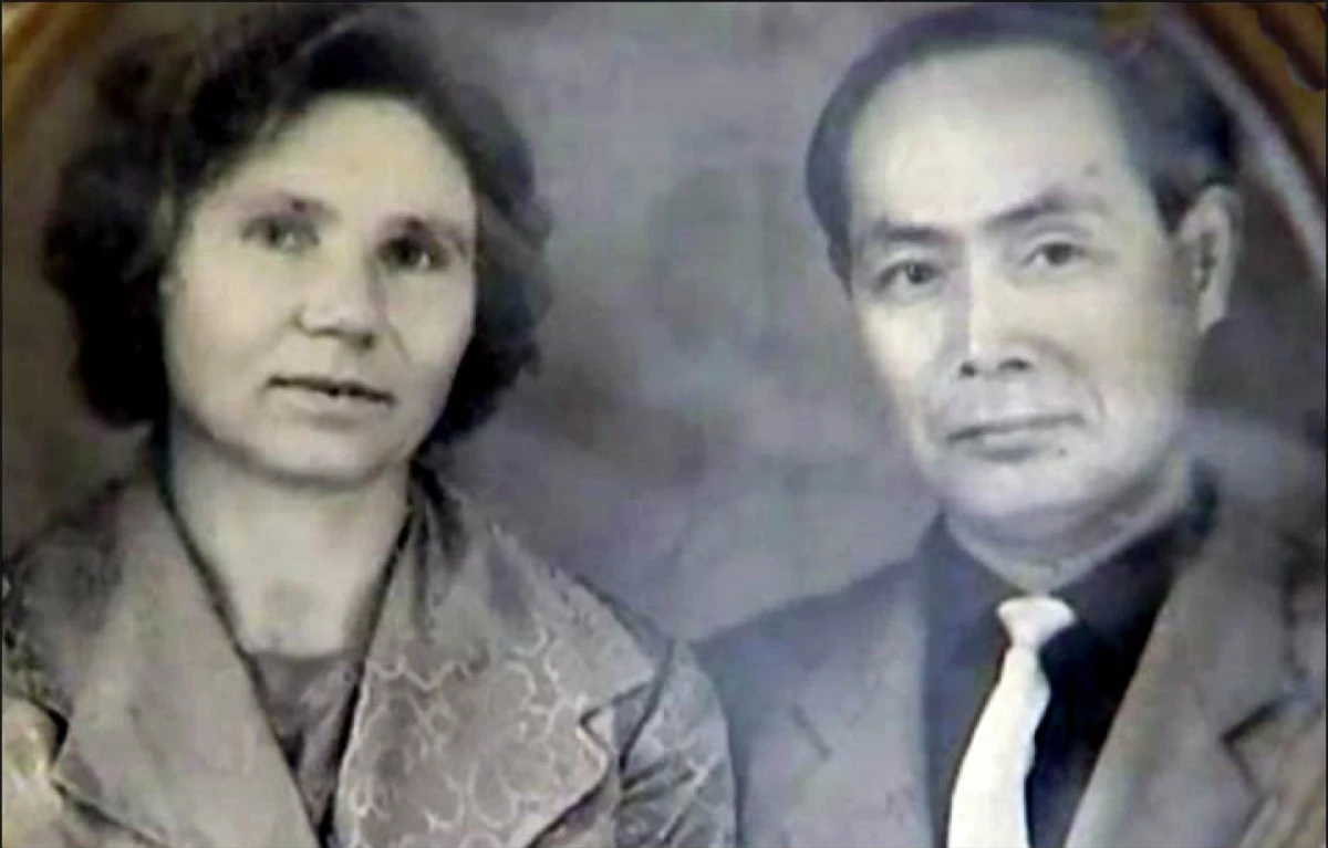 Bà Klavdia Novikova và ông Yasaburo Hachiya. Ảnh: Vesti.ru