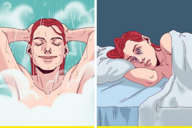 Vì sao bạn không nên tắm ngay trước khi đi ngủ?