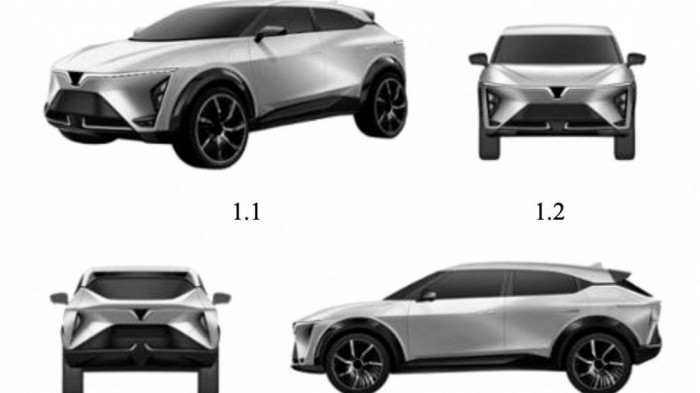 Lộ thiết kế ô tô VinFast mới có kiểu dáng như xe sang