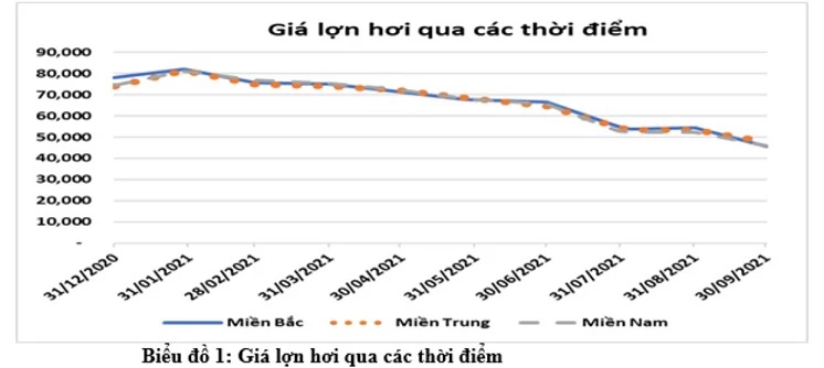 Giá lợn qua các thời điểm