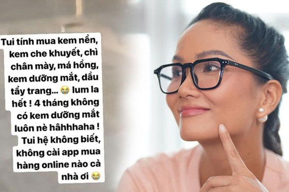 H'Hen Niê sáng tạo hàng loạt cách làm đẹp, dưỡng nhan ngày giãn cách