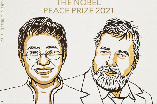 Giải Nobel Hòa bình 2021 chính thức gọi tên 2 nhà báo điều tra