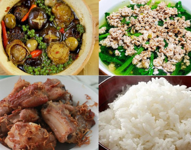 Thực đơn cơm chiều: 3 món ngon tuyệt