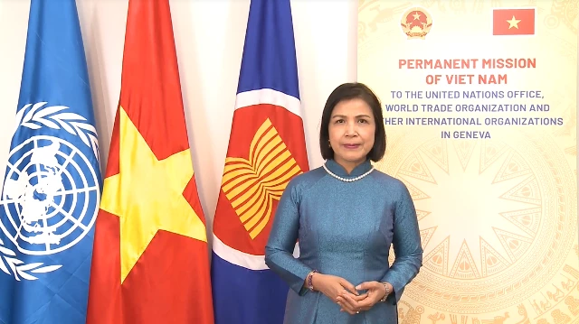 Bà Lê Thị Tuyết Mai - Đại sứ, Trưởng Phái đoàn đại diện thường trực Việt Nam bên cạnh Liên hợp quốc, WTO và các tổ chức quốc tế khác tại Geneva