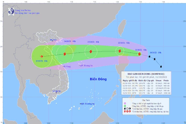 Ảnh: Trung tâm Dự báo Khí tượng Thủy văn Quốc gia.