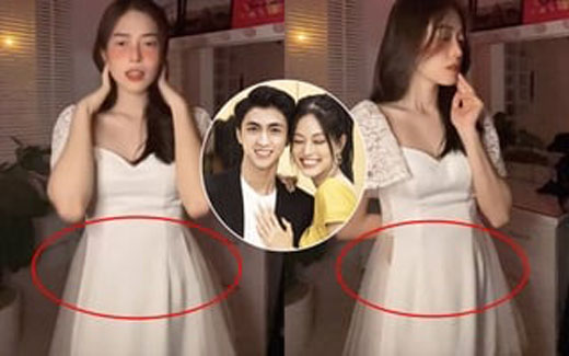 Phương Nga lại để lộ vòng 2 lùm lùm tăng size thấy rõ, làm rộ nghi vấn mang thai