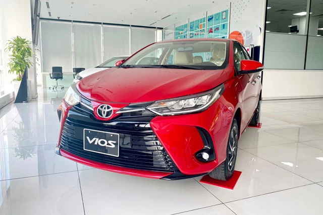 6. Toyota Vios (doanh số: 695 chiếc). Ảnh: Toyota Tiền Giang.