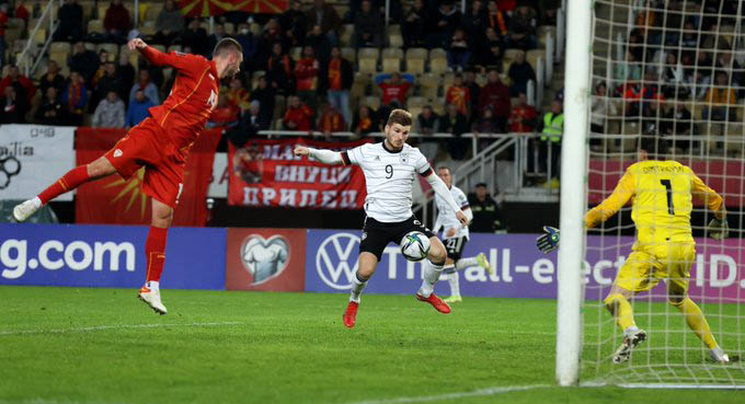 Werner lập cú đúp, ĐT Đức giành vé đầu tiên dự World Cup 2022