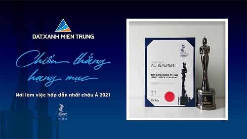 HR ASIA Award vinh danh Đất Xanh Miền Trung là nơi làm việc hấp dẫn nhất Châu Á 2021