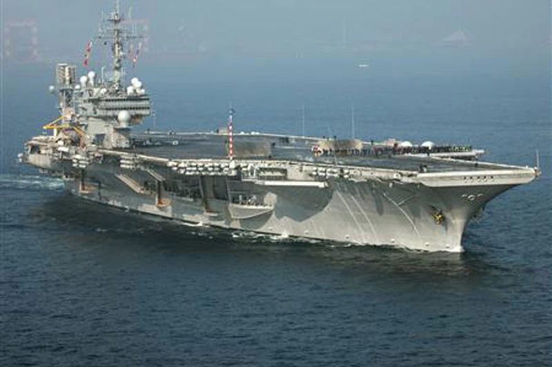 Tàu sân bay USS Kitty Hawk. Ảnh: Reuters