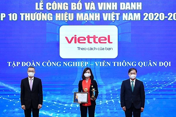 Viettel nằm trong Top 10 thương hiệu mạnh Việt Nam.