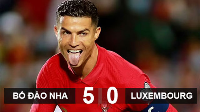 Ronaldo lập hat-trick, Bồ Đào Nha hủy diệt Luxembourg