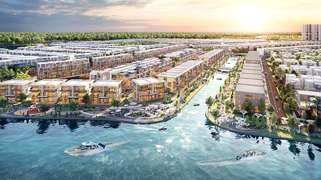 Dự án Aqua City sở hữu ba mặt giáp sông cực đẹp.