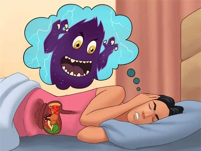 Ăn trước khi ngủ có thể khiến bạn gặp ác mộng