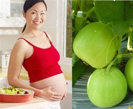 Dưa lê rất giàu folate cùng axit folic có thể ngăn chặn khuyết tật và giúp bào thai khỏe mạnh