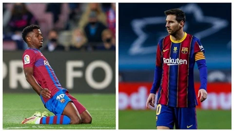 Ansu Fati hiệu quả hơn Messi khi cùng độ tuổi