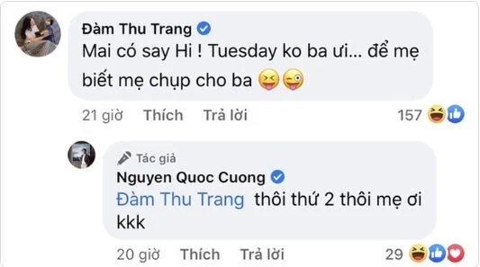 Bà xã Đàm Thu Trang bất ngờ có động thái "nhắc khéo"