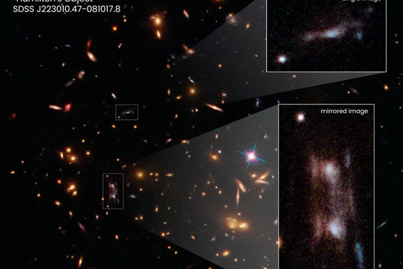 NASA/ESA chụp được "quái vật" bẻ cong không thời gian, "xé" thiên hà làm 3