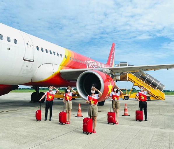Vietjet khôi phục 48 đường bay nội địa đón khách trên những chuyến bay xanh
