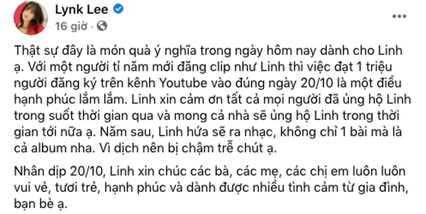 Bài viết của Lynk Lee.