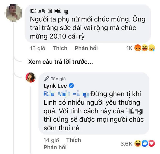 Bình luận của Lynk Lee.