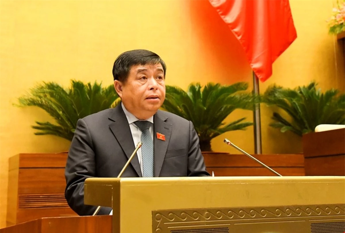 Bộ trưởng Bộ Kế hoạch và Đầu tư Nguyễn Chí Dũng. Ảnh: Quốc hội