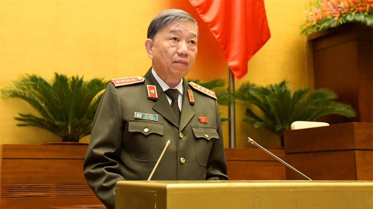 Đại tướng Tô Lâm – Bộ trưởng Bộ Công an. Ảnh: Quốc hội
