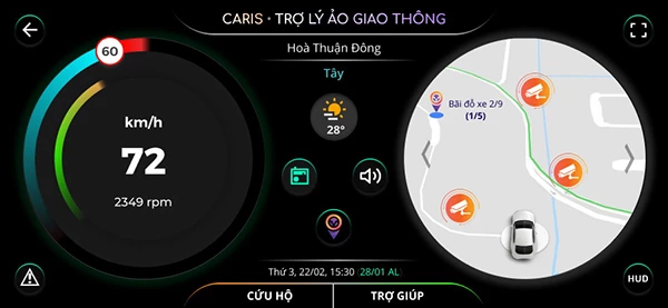 Ứng dụng trợ lý ảo giao thông Caris