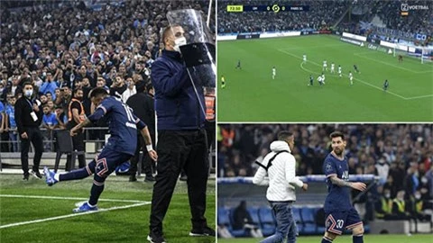 Messi bị truy đuổi trong trận cầu hỗn loạn giữa PSG và Marseille