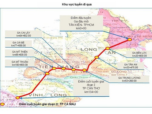Chỉ cần 45 phút từ TP Hồ Chí Minh - Cần Thơ khi tuyến đường sắt cao tốc hoàn thành.