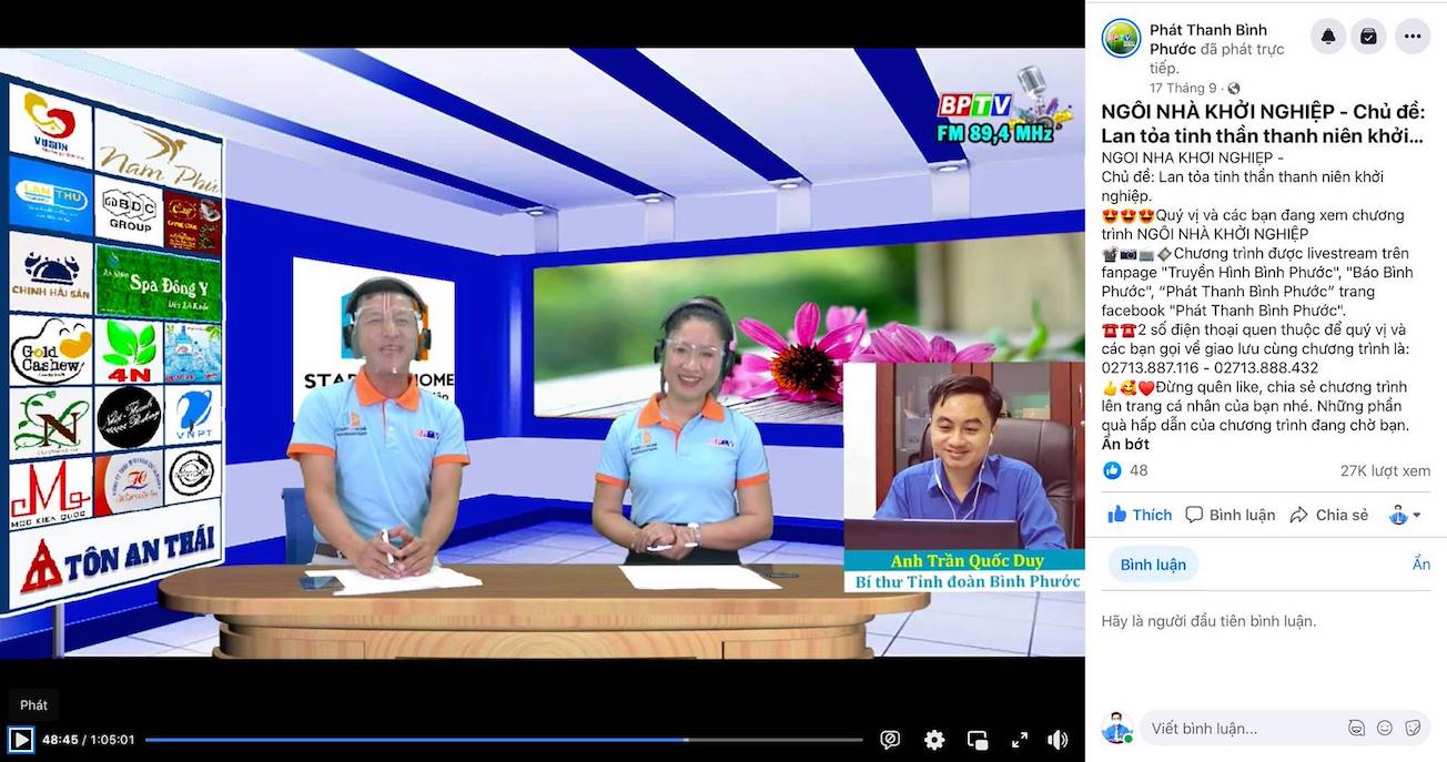 Lan tỏa tinh thần khởi nghiệp qua talkshow truyền hình