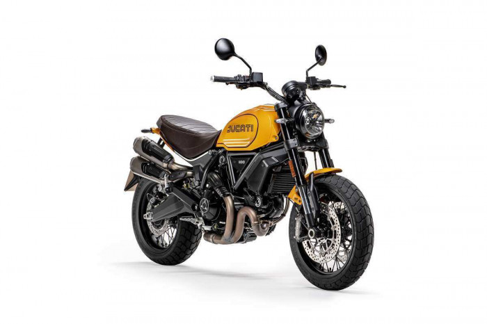Cận cảnh mô tô cổ điển Ducati Scrambler 1100 Tribute Pro 2022