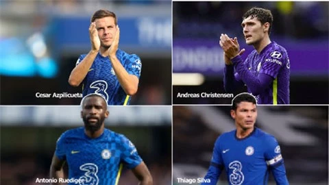 4 trung vệ của Chelsea sắp hết hạn hợp đồng