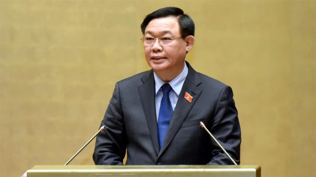 Chủ tịch Quốc hội Vương Đình Huệ kết luận hội nghị.