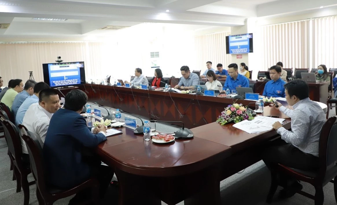 Hội thảo trực tuyến “Truy xuất nguồn gốc - nâng tầm nông sản Việt”. Ảnh: VGP/Hoàng Giang